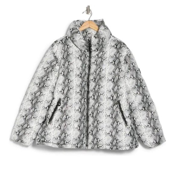 NOIZE Jozy Snake Print Puffer Jacket - Picture 2 of 2